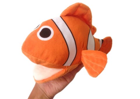 Pluszowa Maskotka Ryba Błazenek Pomarańczowy Pacynka 25 cm Pluszowa Maskotka Ryba Błazenek Pomarańczowy Pacynka 25 cm
