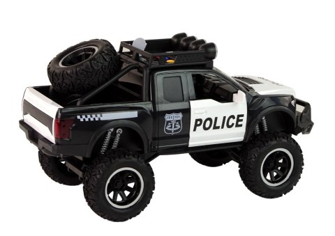 Pojazd Terenowy Raptor Policja Czarny Otwierane Drzwi Dźwięk Światła Pojazd Terenowy Raptor Policja Czarny Otwierane Drzwi Dźwięk Światła