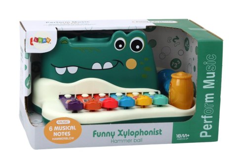 Cymbałki Pianinko Krokodyl Organki Interaktywne Instrument Edukacyjny Cymbałki Pianinko Krokodyl Organki Interaktywne Instrument Edukacyjny