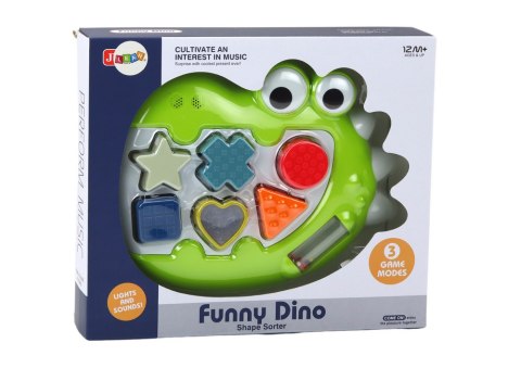 Sorter Dinozaur Sensoryczny Grający Melodie Układanka Dla Najmłodszych Sorter Dinozaur Sensoryczny Grający Melodie Układanka Dla Najmłodszych