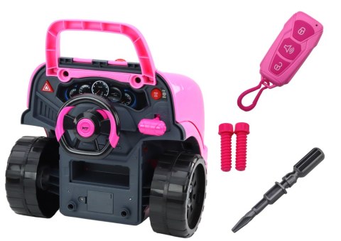 Warsztat Silnik Auto Do Rozkręcania Zestaw Majsterkowicza Różowy Warsztat Silnik Auto Do Rozkręcania Zestaw Majsterkowicza Różowy