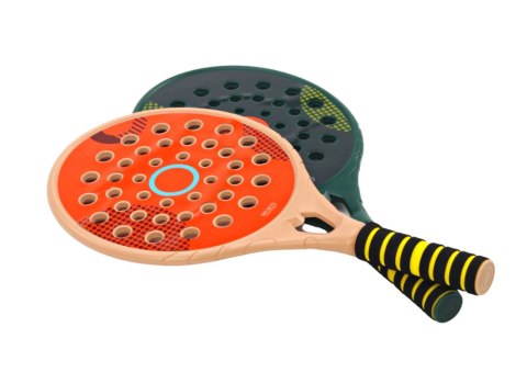 Zestaw 2 Rakietek Dla Dzieci Do Gry Padel Zielona Beżowa Piłka PU Żółta Zestaw 2 Rakietek Dla Dzieci Do Gry Padel Zielona Beżowa Piłka PU Żółta