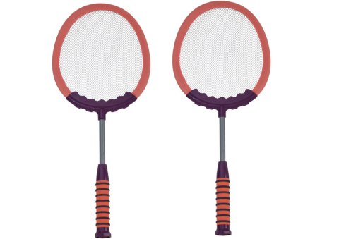 Zestaw 2 Rakietek Do Gry W Badmintona Paletki 2 Lotki Badminton Różowy Zestaw 2 Rakietek Do Gry W Badmintona Paletki 2 Lotki Badminton Różowy
