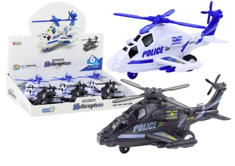Helikopter Policyjny Biały lub Czarny Napęd Frykcyjny Światło i Dźwięk Helikopter Policyjny Biały lub Czarny Napęd Frykcyjny Światło i Dźwięk