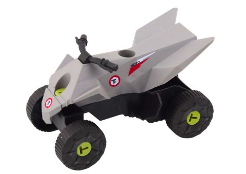 Zestaw Nowoczesne Auto z Quadem Do Rozkręcania DIY Szary Zestaw Nowoczesne Auto z Quadem Do Rozkręcania DIY Szary