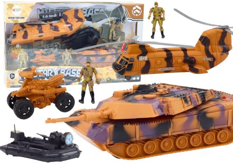 Zestaw Militarny Czołg Wojskowy Helikopter Śmigłowiec Spadochroniarz Dźwięki Zestaw Militarny Czołg Wojskowy Helikopter Śmigłowiec Spadochroniarz Dźwięki