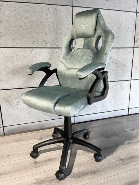 Fotel obrotowy do biurka CARRERA M ALCANTARA BLUE DUST