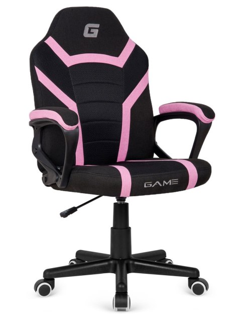 Fotel obrotowy do biurka MARIO BLACK PINK Fabric Fotel obrotowy do biurka MARIO BLACK PINK Fabric