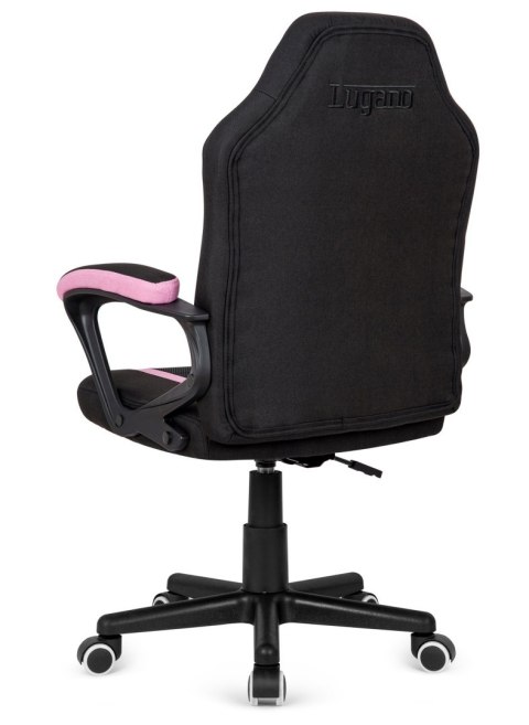 Fotel obrotowy do biurka MARIO BLACK PINK Fabric Fotel obrotowy do biurka MARIO BLACK PINK Fabric