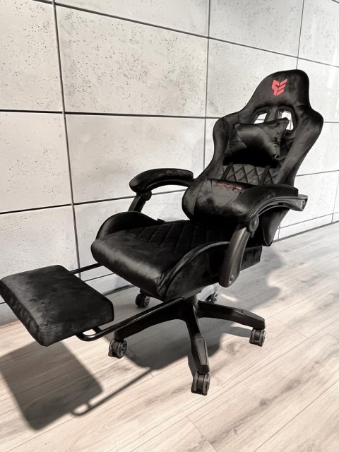 Fotel obrotowy gamingowy HERO POKER PRO BLACK ALCANTARA Fotel obrotowy gamingowy HERO POKER PRO BLACK ALCANTARA