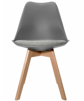 Krzesło skandynawskie MONZA LIGHT GREY - Grey Fabric II