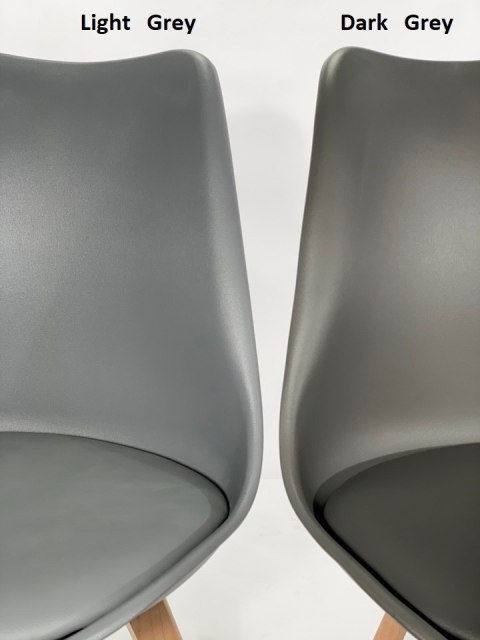 Krzesło skandynawskie MONZA LIGHT GREY PU
