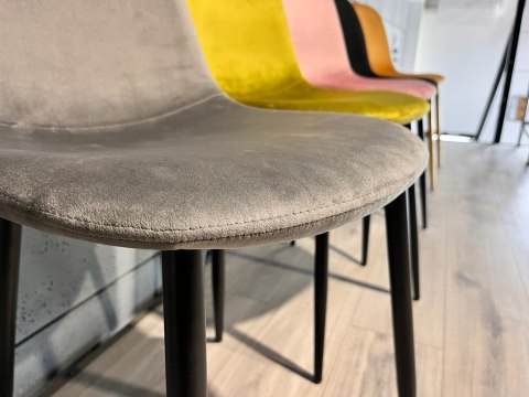 Krzesło tapicerowane GIULIA VELVET GREY