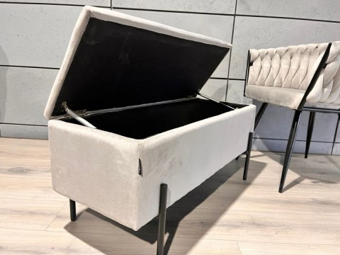PUFA kufer Lugano LUZZI GREY VELVET 95
