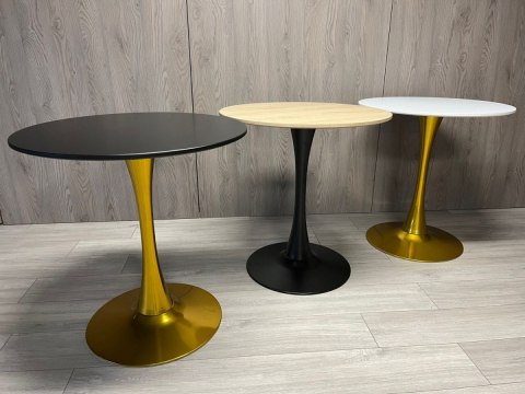 Stół okrągły VICTORY BLACK 60 cm GOLD Stół okrągły VICTORY BLACK 60 cm GOLD