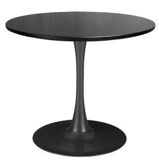 Stół okrągły VICTORY BLACK 70 cm SMOKE