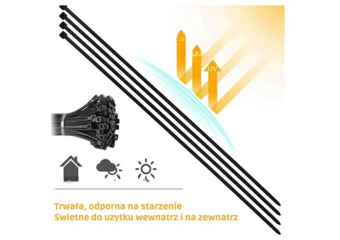Opaski Zaciskowe Kablowe Do Kabli Ziperki Trytki Trytytki 250x1.2 MM Opaski Zaciskowe Kablowe Do Kabli Ziperki Trytki Trytytki 250x1.2 MM
