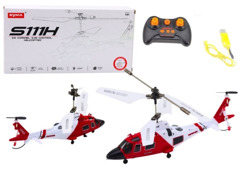 Helikopter Zdalnie Sterowany RC Żyroskop Syma S111H Czerwony Helikopter Zdalnie Sterowany RC Żyroskop Syma S111H Czerwony