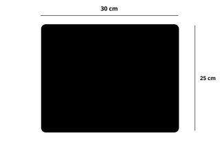 Podkładka Pod Mysz Antypoślizgowa Czarna 30x25cm
