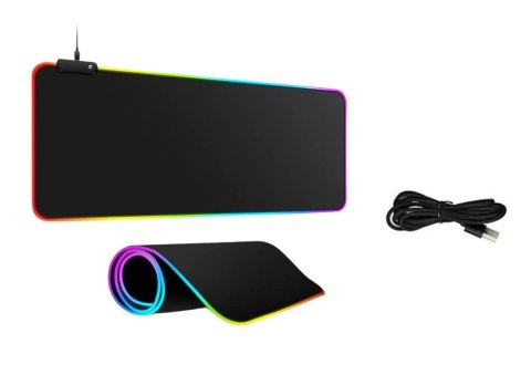 Podkładka Pod Mysz Klawiaturę Z Oświetleniem LED 30x80cm Podkładka Pod Mysz Klawiaturę Z Oświetleniem LED 30x80cm