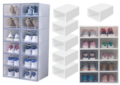 Przeźroczysta Szafka Na Buty Organizer Pudełka 10 Szt Przeźroczysta Szafka Na Buty Organizer Pudełka 10 Szt