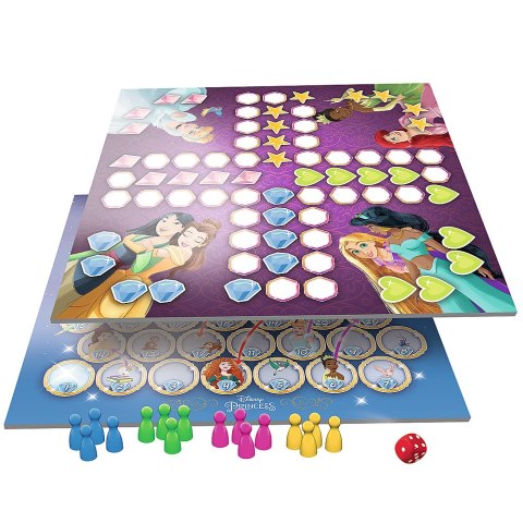 Gra 2w1 Chińczyk / Węże i drabiny - Princess Disney Princess Trefl 02418 Gra 2w1 Chińczyk / Węże i drabiny - Princess Disney Princess Trefl 02418