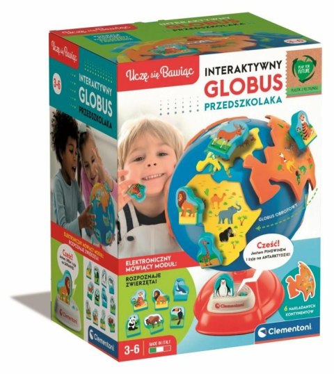 Interaktywny Globus Przedszkolaka Clementoni 50757 Interaktywny Globus Przedszkolaka Clementoni 50757