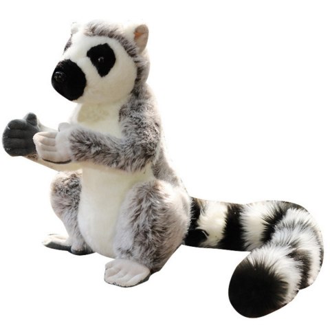 Maskotka Pluszowa Lemur Pluszak Miękki Szary 28cm Maskotka Pluszowa Lemur Pluszak Miękki Szary 28cm