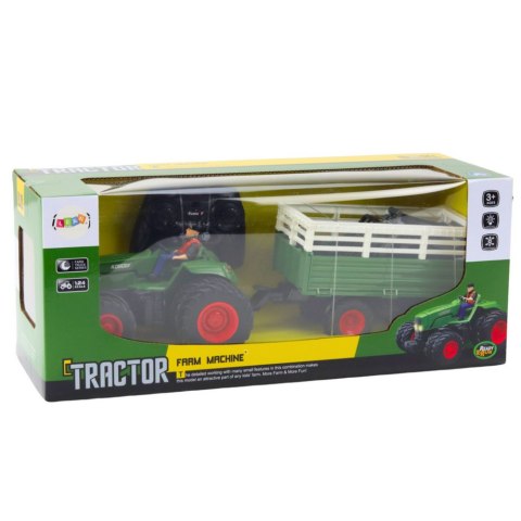 Traktor Rolniczy Z Przyczepą i Widłami Zdalnie Sterowany RC 2.4G Traktor Rolniczy Z Przyczepą i Widłami Zdalnie Sterowany RC 2.4G