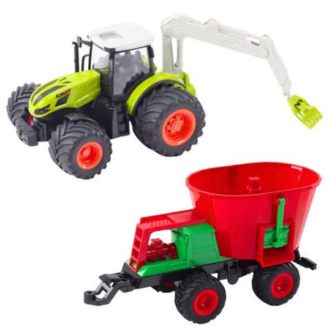 Traktor Rolniczy Z Siewnikiem i Chwytakiem Obrotowym Zdalnie Sterowany 2.4G Traktor Rolniczy Z Siewnikiem i Chwytakiem Obrotowym Zdalnie Sterowany 2.4G