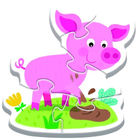 Puzzle - Baby Classic - Na farmie - KAZSTUDIO SA Bobaski i Miś 36127 Puzzle - Baby Classic - Na farmie - KAZSTUDIO SA Bobaski i Miś 36127