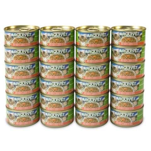 Arquivet Puszka dla kota o smaku tuńczyka i łososia 24 x 80 g Arquivet Puszka dla kota o smaku tuńczyka i łososia 24 x 80 g