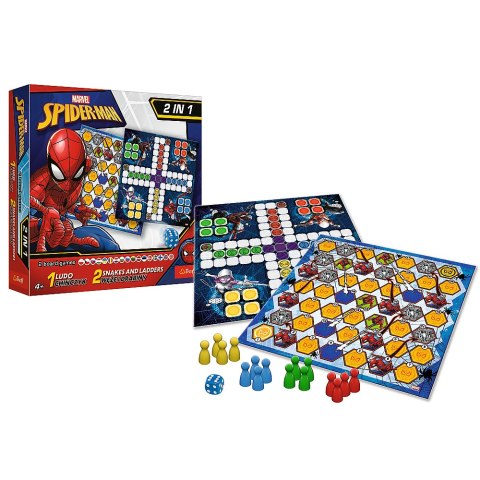 Gra 2w1 Chińczyk / Węże i drabiny - Spider-Man Trefl 02419 Gra 2w1 Chińczyk / Węże i drabiny - Spider-Man Trefl 02419