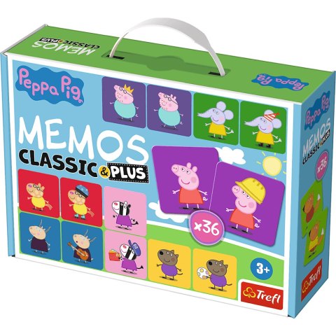 Gra Memos Classic i Plus, Świnka PeppaTrefl 02270 Gra Memos Classic i Plus, Świnka PeppaTrefl 02270