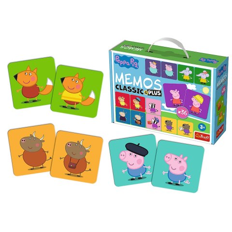 Gra Memos Classic i Plus, Świnka PeppaTrefl 02270 Gra Memos Classic i Plus, Świnka PeppaTrefl 02270