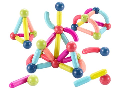 Klocki Magnetyczne Konstrukcyjne Edukacyjne Kuferek 145 Elementów Klocki Magnetyczne Konstrukcyjne Edukacyjne Kuferek 145 Elementów
