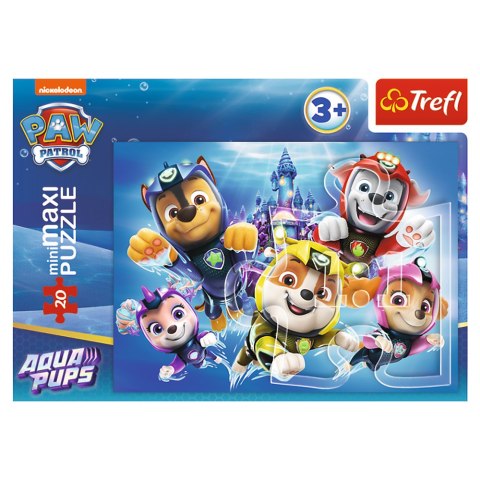 Puzzle - "20 miniMaxi" - Wesołe pieski Psi Patrol Trefl 56038