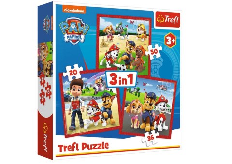 Puzzle - 3w1 - Wesołe pieski Paw Patrol - Viacom PAW Patrol 34867 Puzzle - 3w1 - Wesołe pieski Paw Patrol - Viacom PAW Patrol 34867