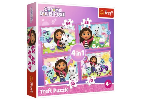 Puzzle - 4w1 - Przygody Gabi - Universal Gabbys Dollhouse 34620 Puzzle - 4w1 - Przygody Gabi - Universal Gabbys Dollhouse 34620