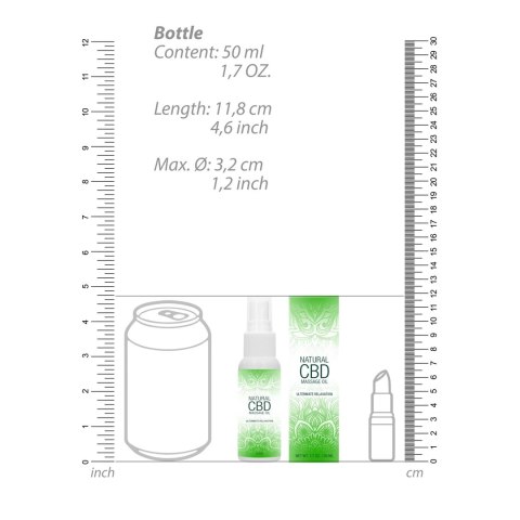Naturalny olejek do masażu CBD 50 ml Pharmquests shots
