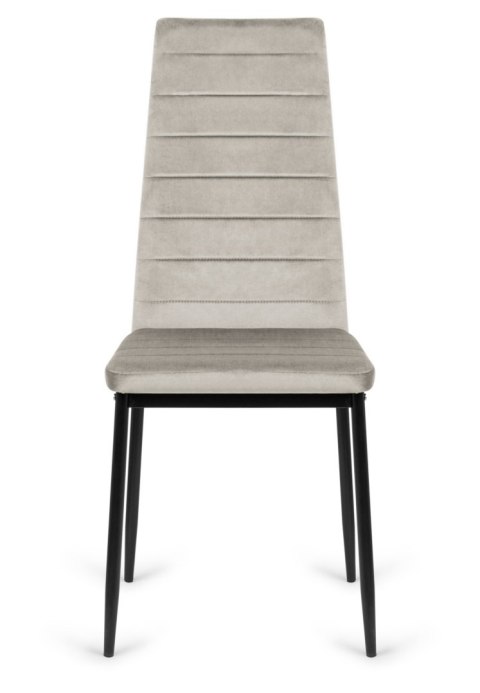 Krzesła tapicerowane zestaw 4 VALVA LINE VELVET GREY Krzesła tapicerowane zestaw 4 VALVA LINE VELVET GREY