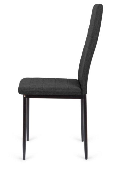 Krzesło tapicerowane VALVA LINE FABRIC BLACK