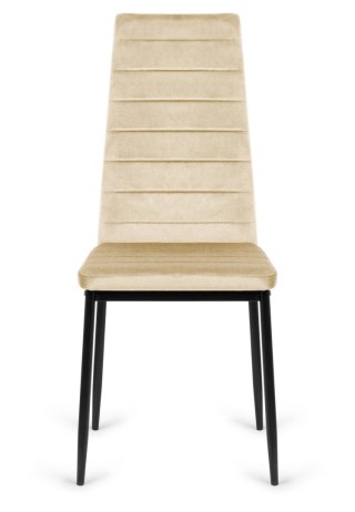 Krzesło tapicerowane VALVA LINE VELVET BEIGE