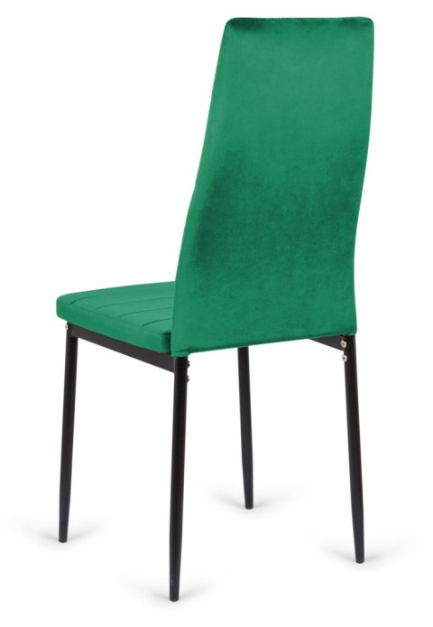 Krzesło tapicerowane VALVA LINE VELVET GREEN