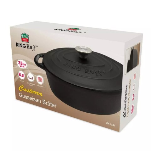 BRYTFANNA ŻELIWNA 33cm 6,2L KINGHOFF KH-1531 BRYTFANNA ŻELIWNA 33cm 6,2L KINGHOFF KH-1531
