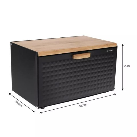 CHLEBAK DWUSTRONNY KLAUSBERG KB-7425 czarny mat CHLEBAK DWUSTRONNY KLAUSBERG KB-7425 czarny mat