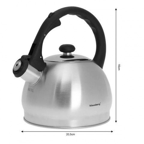 CZAJNIK KLAUSBERG 1,8L Z GWIZDKIEM KB-7042 CZAJNIK KLAUSBERG 1,8L Z GWIZDKIEM KB-7042