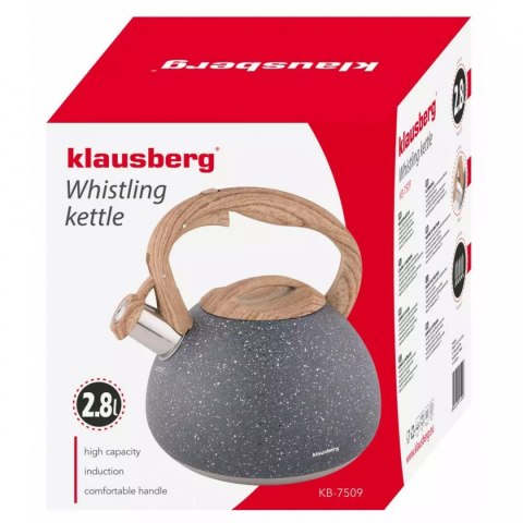 CZAJNIK Z GWIZDKIEM 2,8L KLAUSBERG KB-7509 CZAJNIK Z GWIZDKIEM 2,8L KLAUSBERG KB-7509