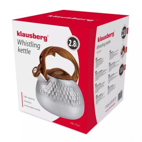 CZAJNIK Z GWIZDKIEM 2,8L KLAUSBERG KB-7561 CZAJNIK Z GWIZDKIEM 2,8L KLAUSBERG KB-7561
