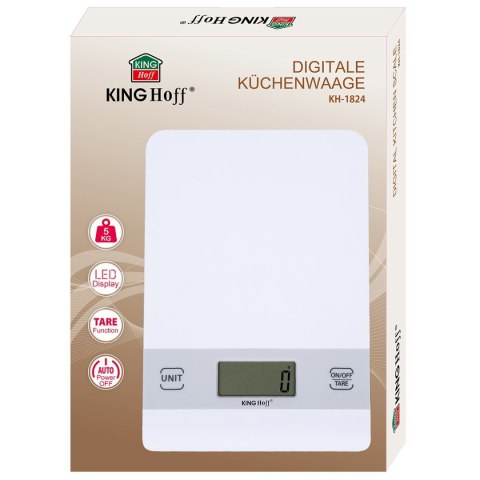ELEKTRONICZNA WAGA KUCHENNA KINGHOFF KH-1824 ELEKTRONICZNA WAGA KUCHENNA KINGHOFF KH-1824